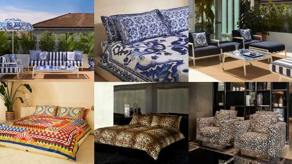 More bed linens from Dolce&Gabbana – leopard prints, zebra stripes, folkloric Sicilian motifs et al