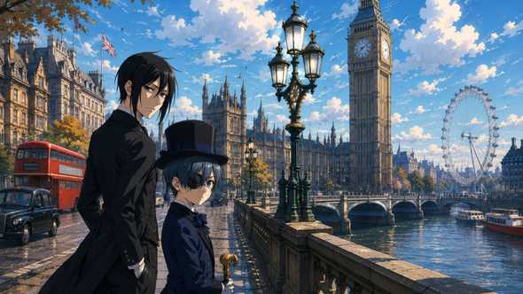 * London's Victorian architecture provides the backdrop for series such as Black Butler and Moriarty the Patriot*