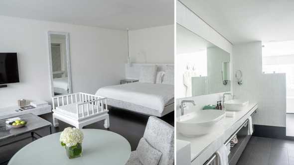 The room's connection to Thailand is expressed through quiet details; COMO Metropolitan Bangkok