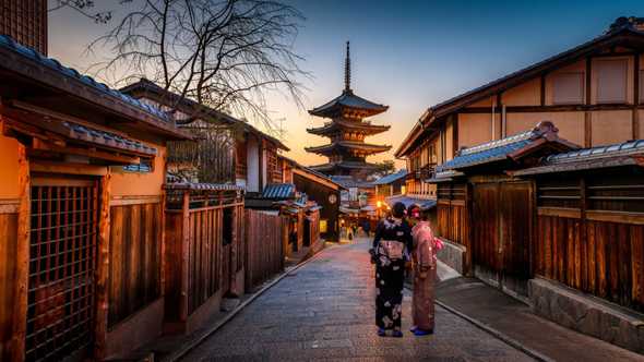 The streets of Kyoto