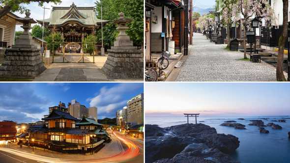 Shinjuku Suwa Shrinestair case is seen in the closing scene of*Your Name;* Hida associated with hit anime film*Your Name*; Dogo Onsen linked to Hayao Miyazaki's inspiration for *Spirited Away*; Orai, a coastal town associated with *Girls und Panzer.*