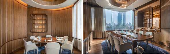 The private rooms at Blue By Alain Ducasse