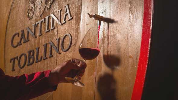 Inside the Cantina di Toblino winery 