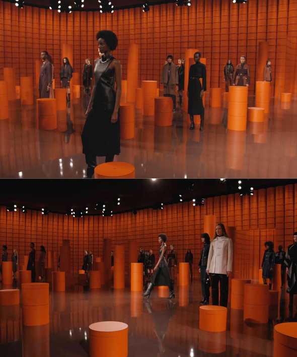 Hermes' runway show in Paris -*Ready-to-Wear Women’s Fall-Winter 2021