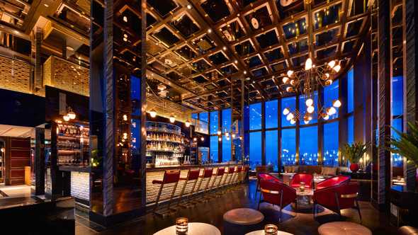 The Cocktail Bar area of the expansive restaurant